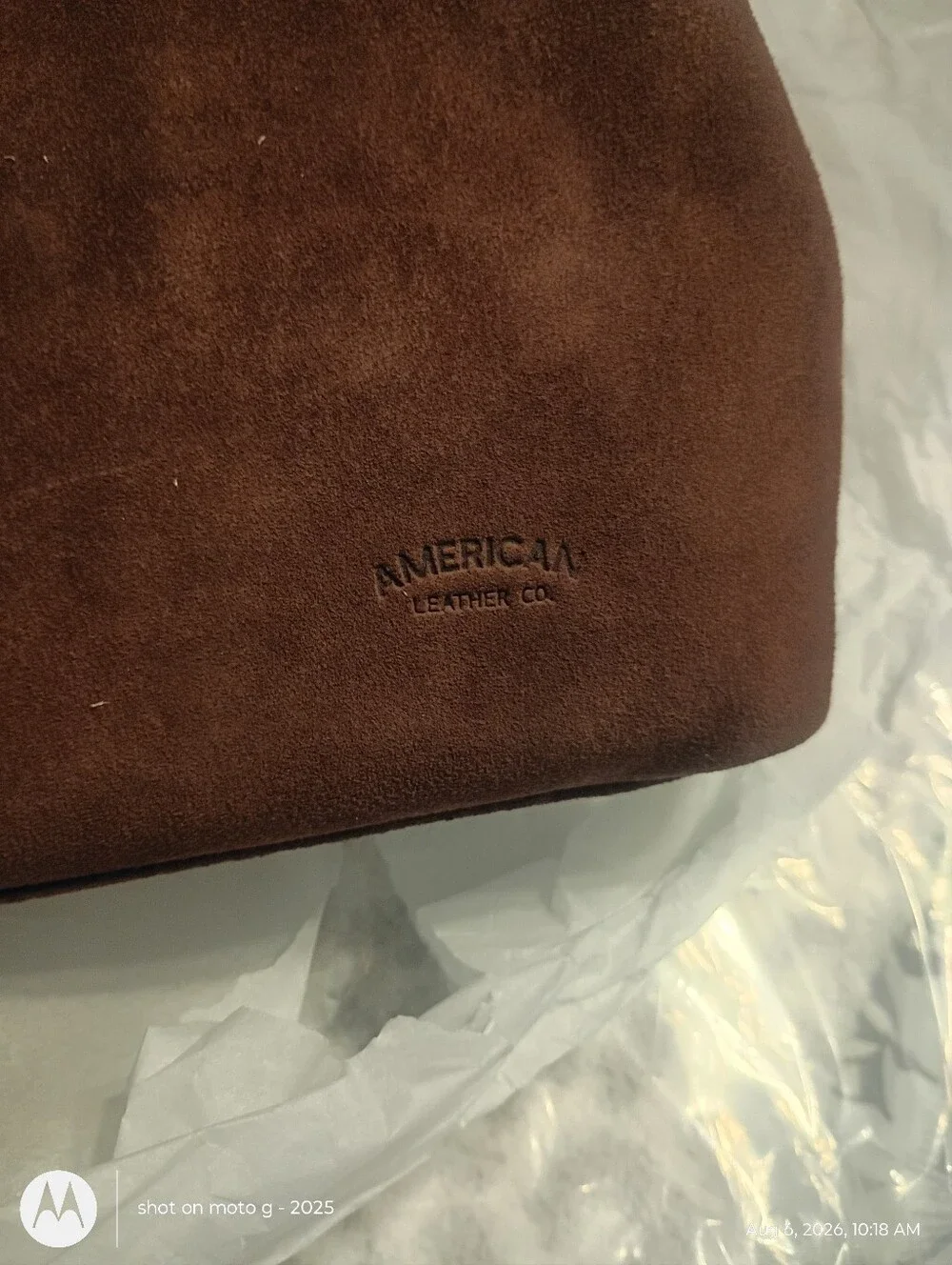 American Leather Suded Grace Oversized